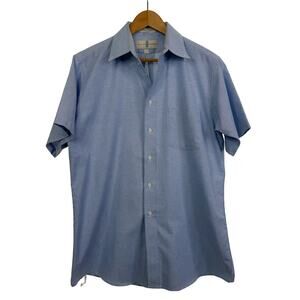 River Trader Wrinkle Free Oxford Cotton Short Sleeve Button Up‎ Shirt Size 16